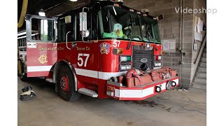 Chicago Fire Department Engine 57 responding
