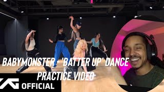American Reacts to BABYMONSTER - 'BATTER UP' DANCE PRACTICE VIDEO | first time watching |