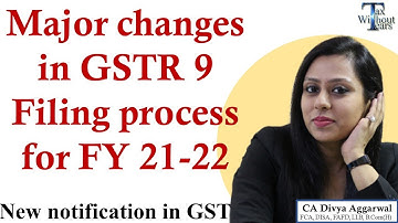 GSTR 9 New Filing Process for FY 21-22 notified| Big changes in GST Annual Return
