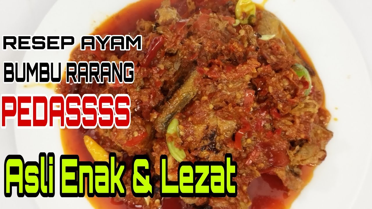 Resep Bumbu Ayam Rarang Asli Enak & Lezat Pedasnya Bikin Nambah || Ray Arvindo