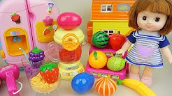 Baby doll fruit juice maker and kitchen surprise eggs play Doli story