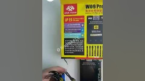 W09 Pro Tester Solved iPhone 11-15 Battery Pop-up Without Tag-on Cable