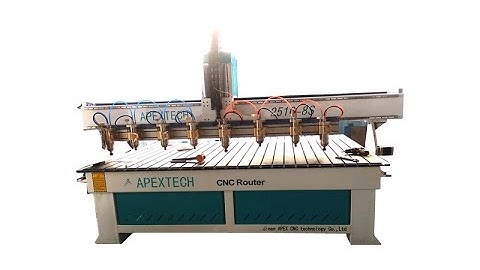 Synchronized Multi Spindles Woodworking CNC Machine with 8 Spindles