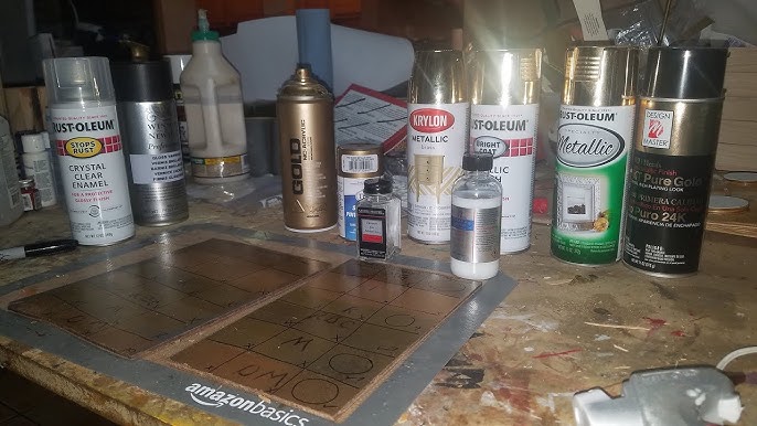 Testing Design Master Premium Metal Gold & Silver Spray Paint 