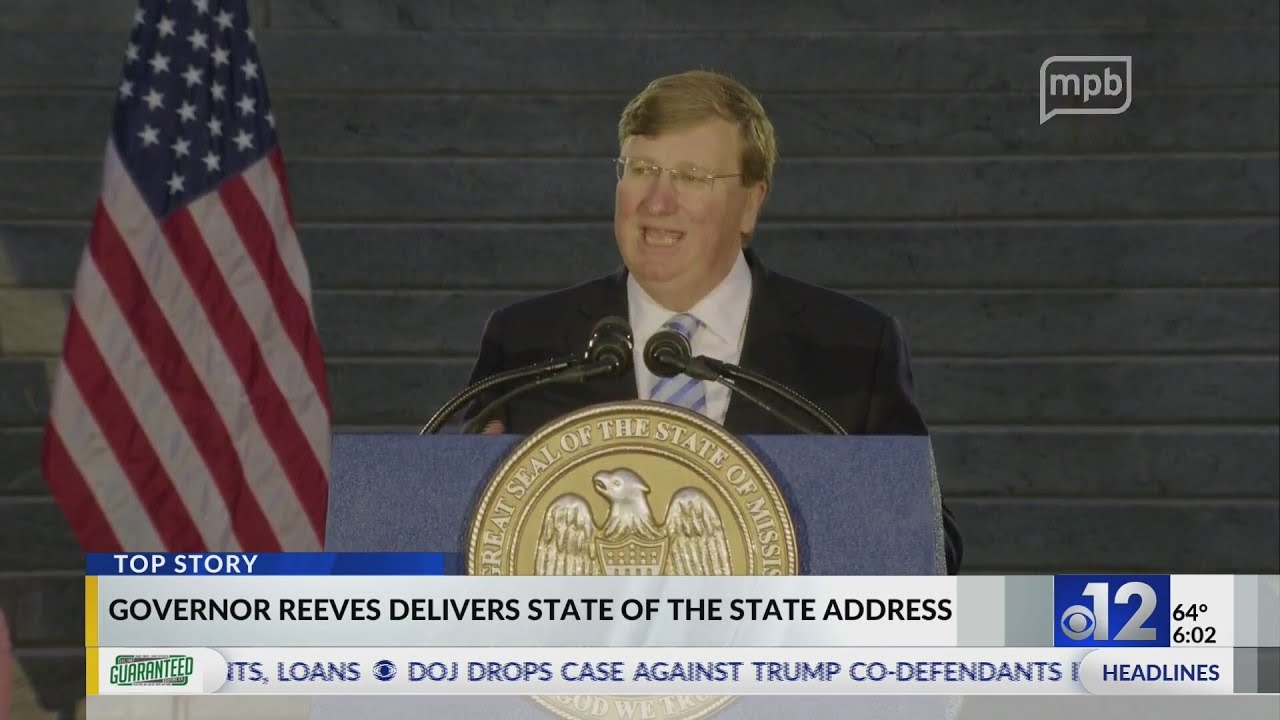 Mississippi governor delivers 2025 State of the State address - YouTube
