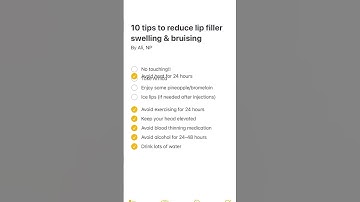Tips to reduce lip filler swelling and bruising #fillers #lipfillerinjections
