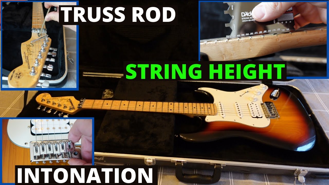 Stratocaster Neck Setup Truss Rod, String Height, Intonation YouTube