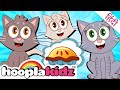 Three Little Kittens तीन छोटी बिल्ली | Balgeet & Hindi Nursery Rhymes by HooplaKidz