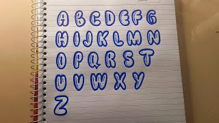 Bubble letters style that looks amazing 😍✨✍️❤️