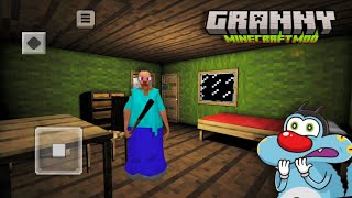 Minecraft Atmosphere in Granny 1.8 Sewer Escape With Oggy and Jack