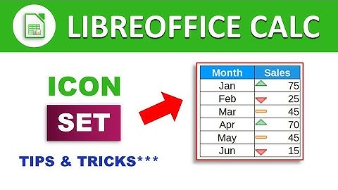 How to use Conditional Formatting with Icon Set in LibreOffice Calc 🔥🔥🔥🔥