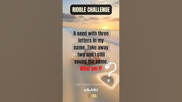🌟 "Seed Riddle Challenge: The Word Game You Can
