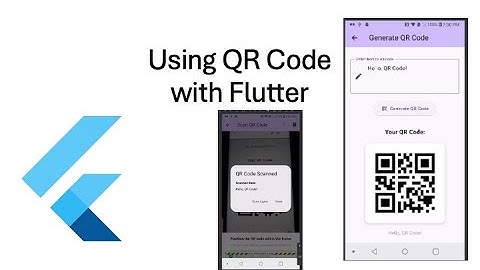 Intermediate Flutter Topics + Using QR code