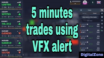 5 minutes trades using VFX alert pro