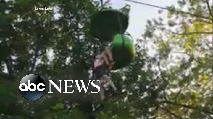Video shows moment teen falls over 20 feet from amusement park ride