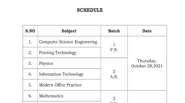 TRB POLYTECHNIC LECTURE OFFICIAL EXAM SCHEDULE RELEASED||PERFECT GOVT JOBS