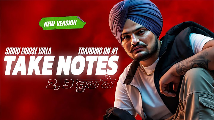 TAKE NOTES | THREATS | 2, 3 ਜੂਠ ਨੇ | sidhu moose wala new song | Latest Punjabi songs 2025 | Sidhu