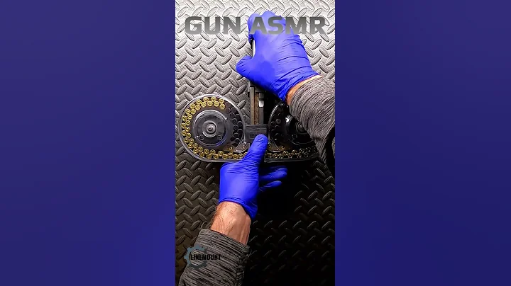 Gun ASMR The Soothing Sounds of a 100rd 9mm Drum Being Loaded |  #shorts #AR15 #glock #mp5 #asmr