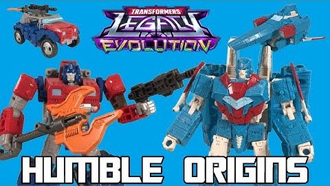 Humble Origins 2 Pack Senator Shockwave & Orion Pax Review - Transformers Legacy Evolution