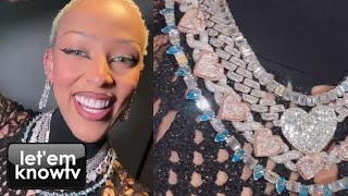 Doja Cat Just Got Some Serious Jewelry From Eric Da Jeweler, Several Diamond Chains & Rings👀