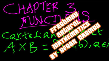 Freshman Natural Mathematics|Chapter 3| Functions By Afaan Oromoo