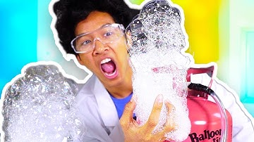 EXPERIMENT Helium Soap Indoor Clouds!!!