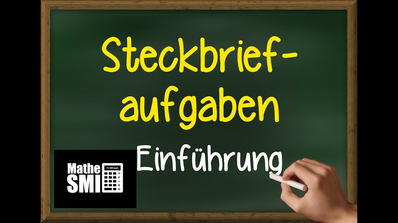 Steckbriefaufgabe Beispiel (Rekonstruktion von Funktionen) | Mathe by Daniel Jung