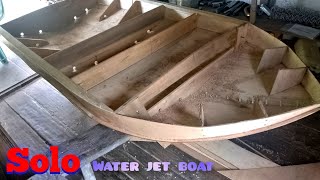 simple plywood boat making | perahu jet air dari triplek part 1