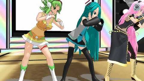 [MMD] Gumi, Miku, & Luka- Happy Synthesizer