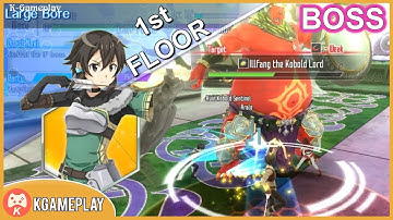 Sword Art Online Integral Factor 1st Floor Boss Gameplay