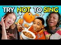 Adults React To Try Not To Sing Challenge | Commercial Jingles