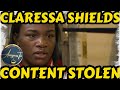 CLARESSA SHIELDS CONTENT STOLEN UPDATE