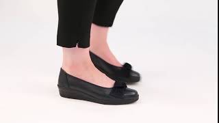 Gabor Lesley Navy Womens Casual Ballet Wedge Heel Shoes screenshot 4