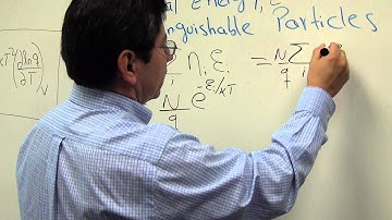 Internal Energy of Distinguishable Particles