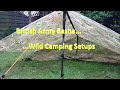 British Army Basha Wild Camping Setups