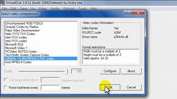 How to compress FRAPS or avi video files (using VirtualDub)