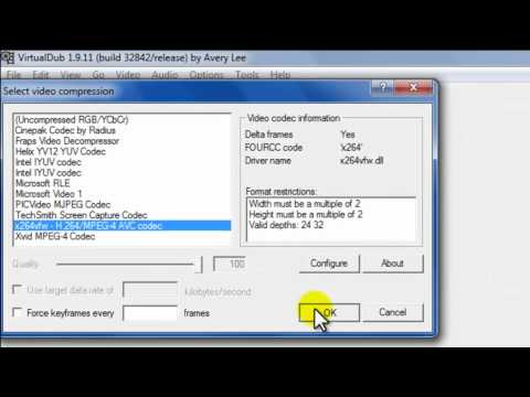 Videó: Videó Tömörítése A Virtualdubban