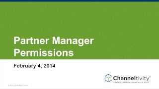 Partner Manager Permissions in Channeltivity PRM screenshot 4