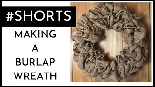 BURLAP WREATH | SHORT VIDEO | #shorts