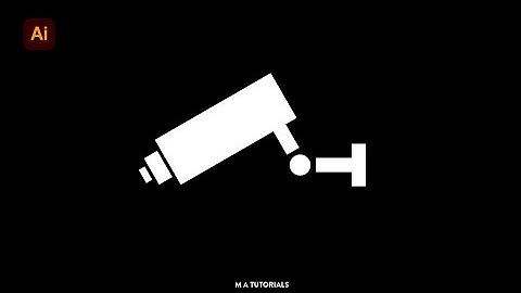 How to create CCTV icon| Adobe Illustrator | MA Tutorials