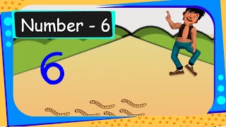 Maths - How To Write Number 6 - English