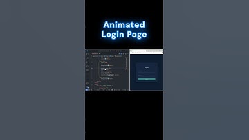🔥 Animated Login Page Design using HTML & CSS | Creative Login Form with Animation #shorts