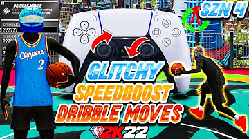 *NEW* GLITCHY SEASON 4 SPEED BOOST DRIBBLE MOVES IN 2K22! BEST HOW TO SPEED BOOST TUTORIAL! NBA 2K22