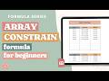 How to Limit Results in Google Sheets Using ARRAY_CONSTRAIN