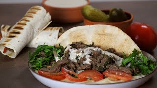 the best libanese beef shawarma recipe at home  \/ How to Make Beef Shawarma at Home Shawarma \/ wrap