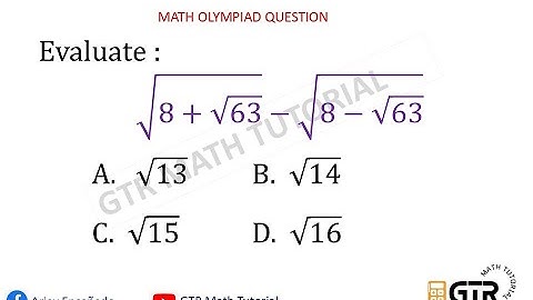 Mathematics Olympiad Question | Simplifying Radicals