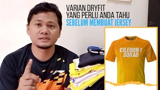 Mau Bikin Jersey Sport? Kenali Dulu Varian Kain Dryfit | Ngobrol Bahan | Ngorban #6: Kaos Olah Raga