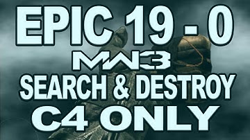 MW3 - FLAWLESS C4 ONLY 19-0 Search and Destroy