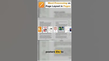 Word Processing vs. Page Layout in Apple Pages Short