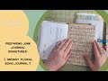 🌷Grungy Floral Boho Journal | Preparing Junk Journal Signatures